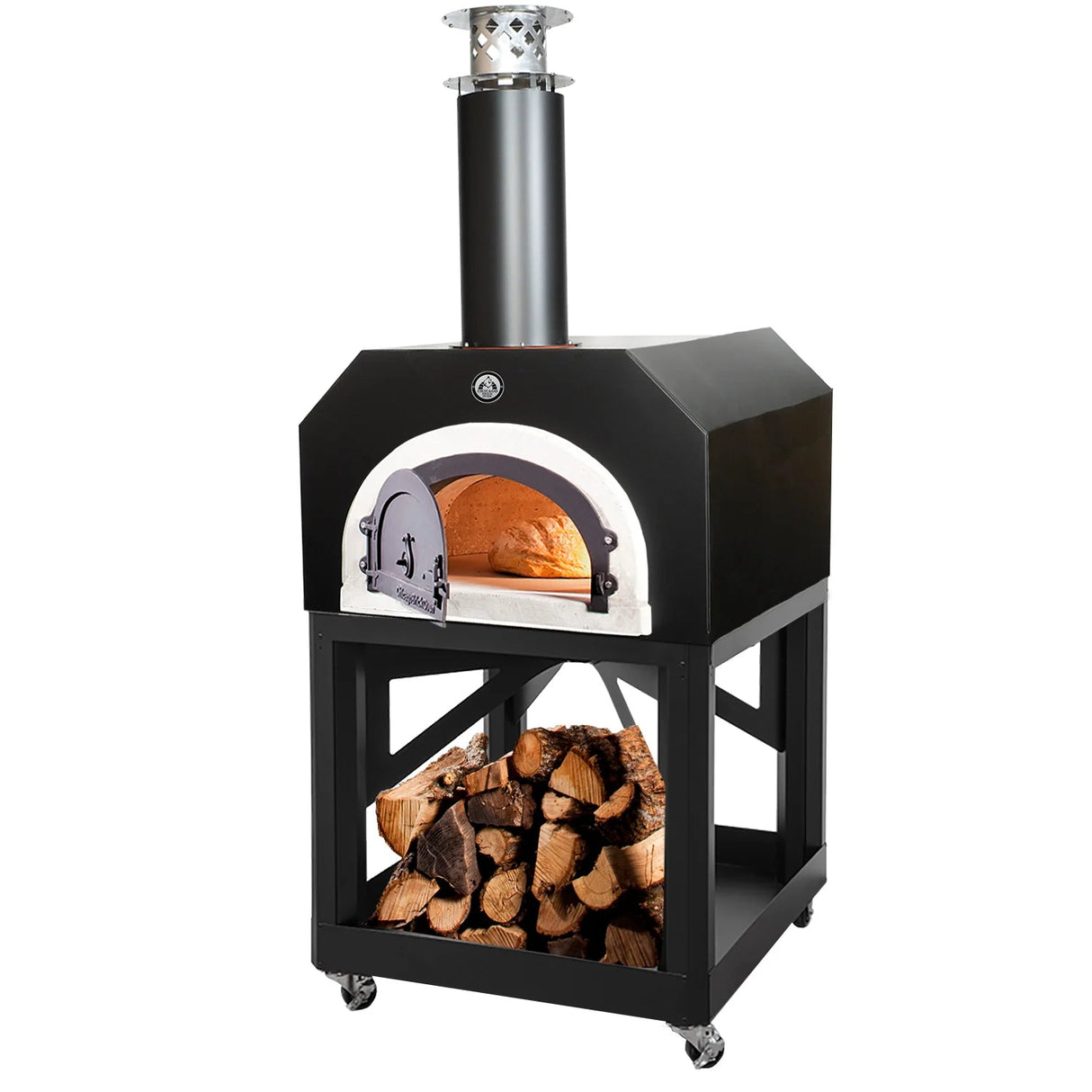 Chicago Brick Oven CBO-750 Mobile Stand Wood Fired Pizza Oven CBO-0-MBL-750-SB