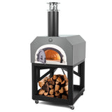 Chicago Brick Oven CBO-750 Mobile Stand Wood Fired Pizza Oven CBO-0-MBL-750-SV