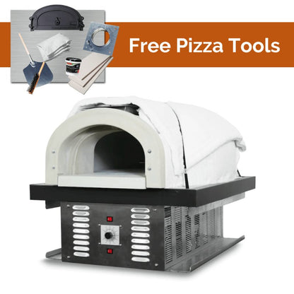 Chicago Brick Oven CBO-750 Pre-Assembled Hybrid Gas & Wood Pizza Oven CBO-O-KIT-750-HYB-NG