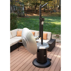 Cuisinart Perfect Position Propane Patio Heater - COH-400 - Lifestyle View Storage Set-up