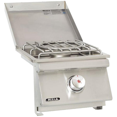 Bull Slide-in Pro Gas Side Burner w/Stainless Steel Lid - 60019