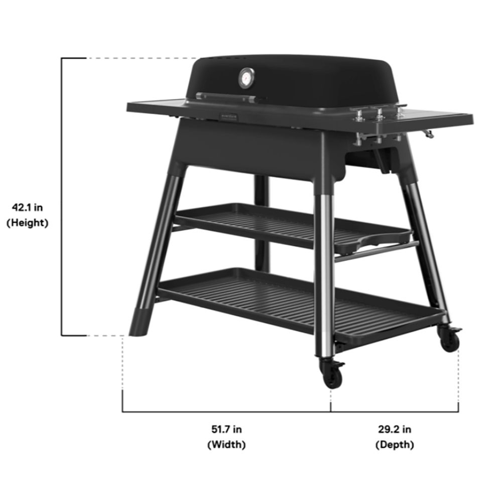 Everdure by Heston Blumenthal FURNACE 3-Burner Propane Portable Grill E3G3B