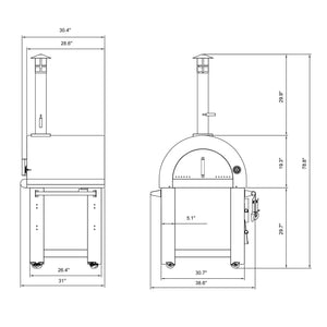 Empava PG06 Outdoor Wood Fired Pizza Oven - EMPV-PG06