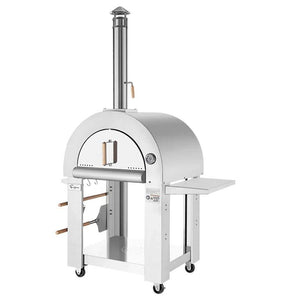 Empava PG05 Outdoor Wood Fired Pizza Oven w/Side Table - 800°F Max - EMPV-PG05