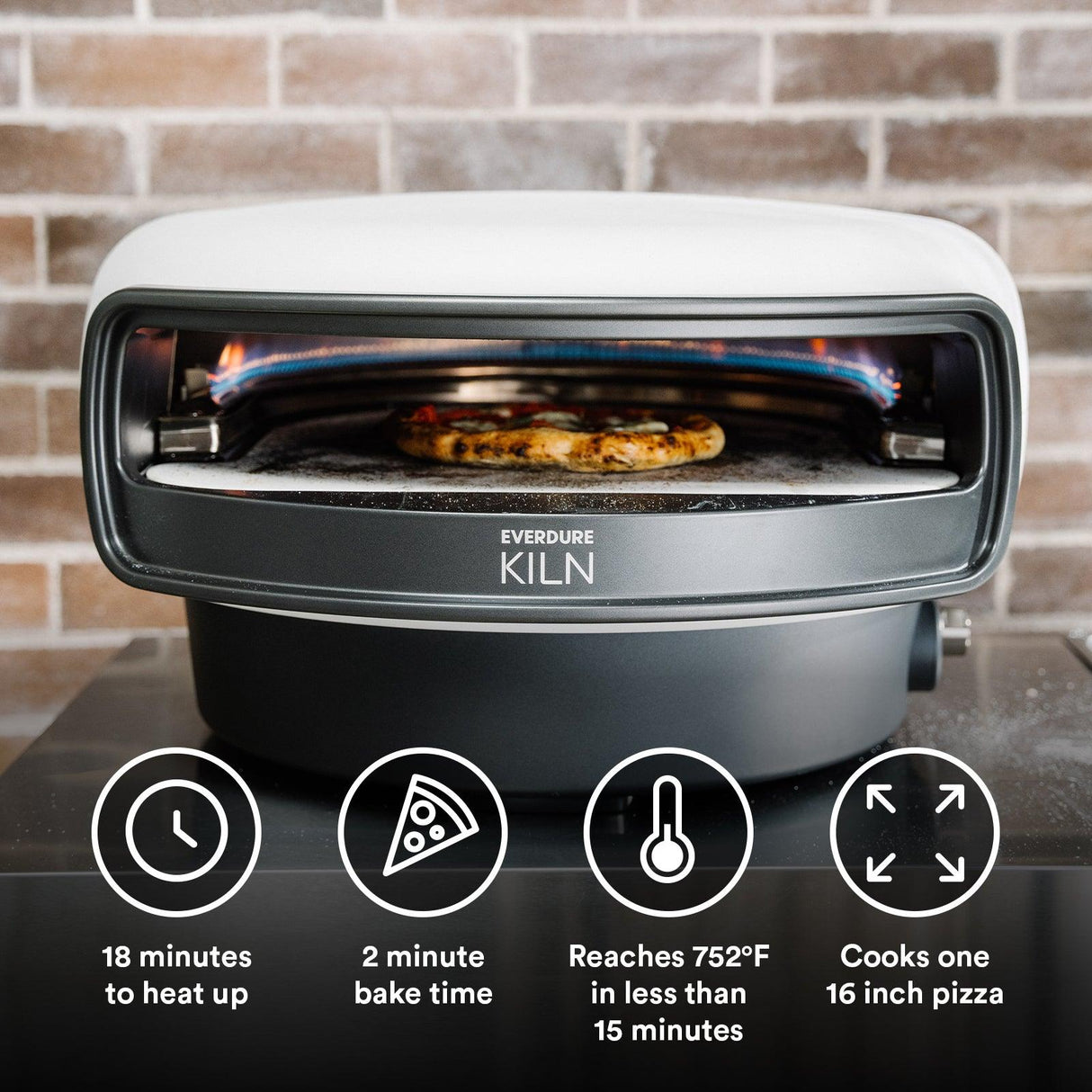 Everdure Kiln S Series 1 Burner Pizza Oven EKILN1GUS