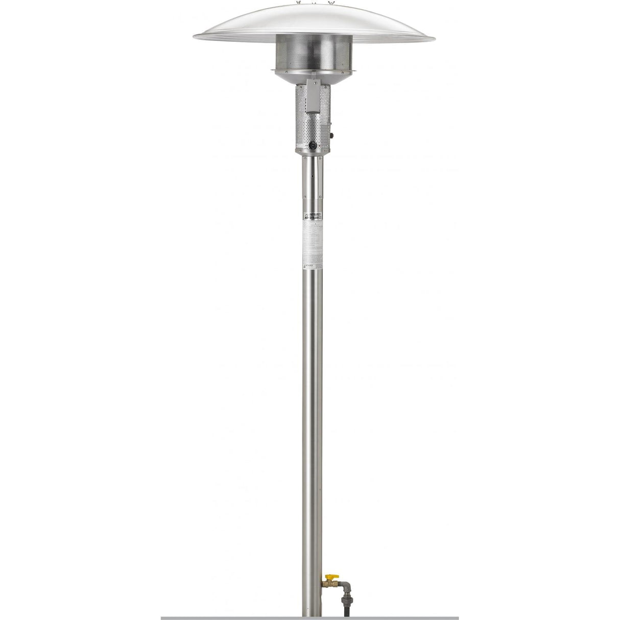 Sunglo 50,000 BTU Natural Gas Post-Mount Patio Heater - Stainless Steel - Main Image