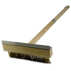 Fire One Up Wooden Broom With Wire Bristle - PPO-6-34