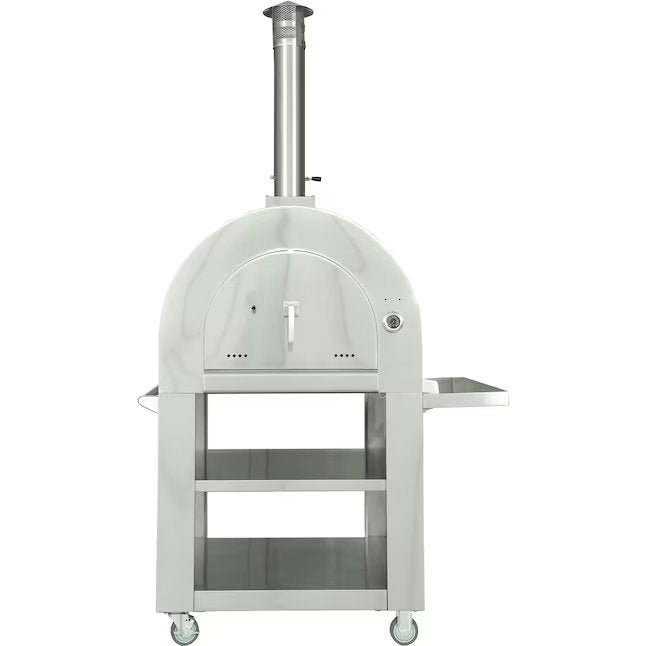 Hanover 35-Inch Wood-Fired Pizza Oven with Dome & Cart - HPZ100