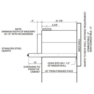 HPC Fire Inspired Di Napoli 40-Inch Gas/Wood Fired Pizza Oven DIY Kit - FDP-DiNapoli/RTF-EI-LP