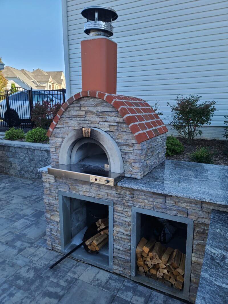 HPC Fire Inspired Di Napoli 40-Inch Gas/Wood Fired Pizza Oven DIY Kit - FDP-DiNapoli/RTF-EI-LP