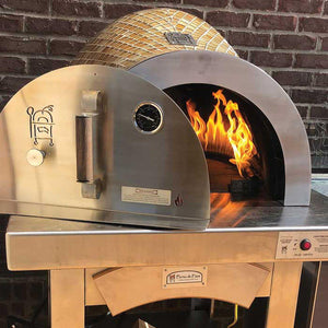 HPC Forno Series Hybrid Gas/Wood Pizza Oven w/ Cart - FDP-FORNO/BLX-EI-LP