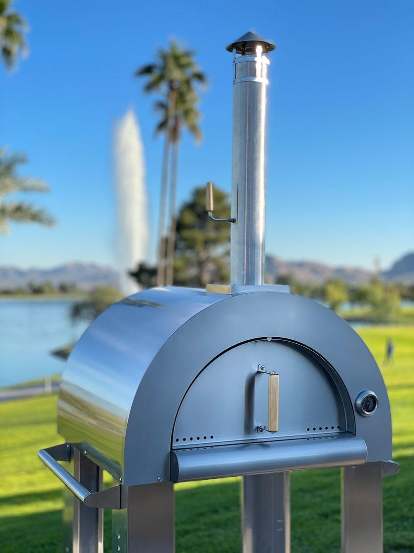 Kokomo 32” Pizza Oven - Wood Fired Stainless Steel - KO-PIZZAOVEN