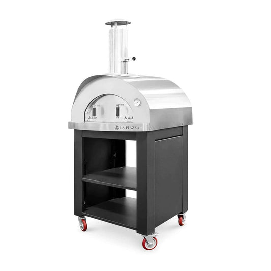 LA PIAZZA Toscana 40" Pizza Oven WOP-1103NB-SS - With Standard Cart