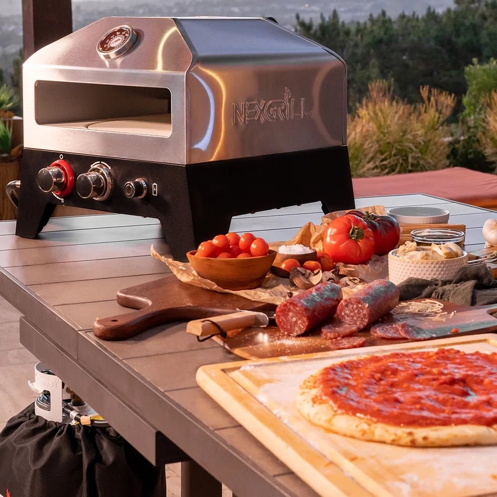 NexgrillPizza oven12 in. Tabletop Propane Gas Outdoor Pizza Oven820-0084BFlameOutDoors