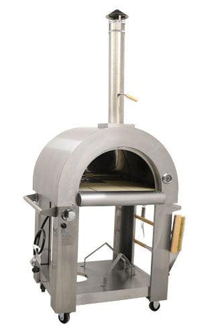 Omcan Wood Burning and Propane Pizza Oven 35,000 BTU - 49113