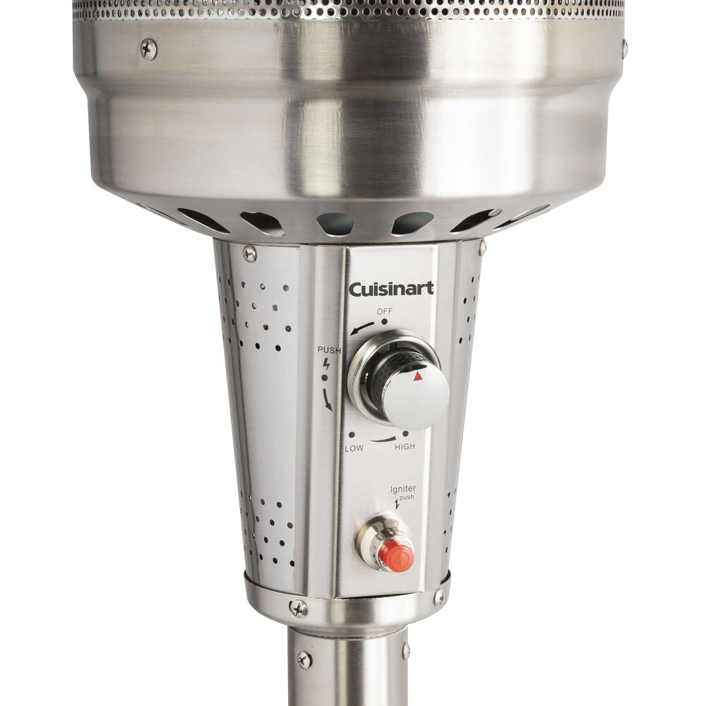 Cuisinart Stainless Steel Propane Patio Heater - COH-300 - Close-up VIew Of Controls