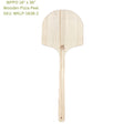 WPPO Wooden Pizza Peel 16" x 36" Long Handled - 2 Pack - WKLP-1636-2