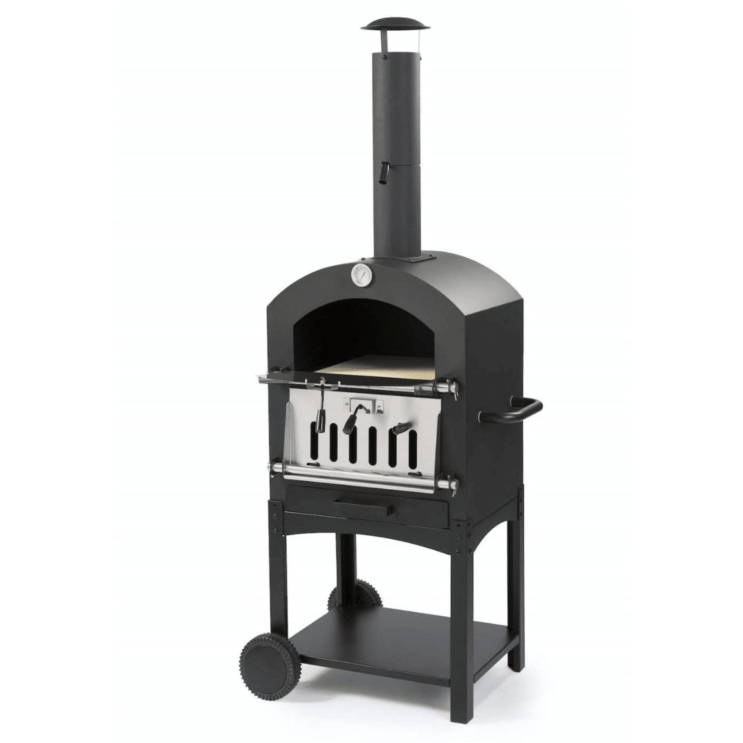 WPPO Standalone 24-Inch Wood-Fired Garden Pizza Oven w/Pizza Stone - WKU-2B