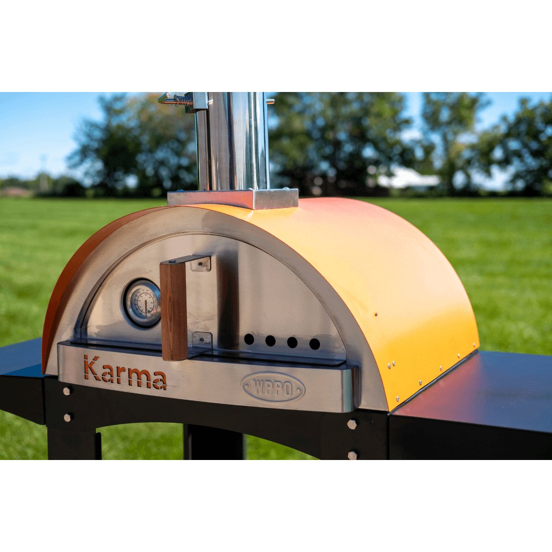 WPPO Karma 25-Inch Colored Wood-Fired Oven w/Cart - WKK-01S-WS-RED