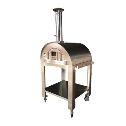 WPPO Karma 32-Inch Professional Wood-Fired Pizza Oven - WKK-02S-304SS + WKCT-2S